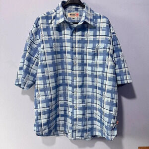 MECCA‎ clothing brand mens size  XL blue shirt